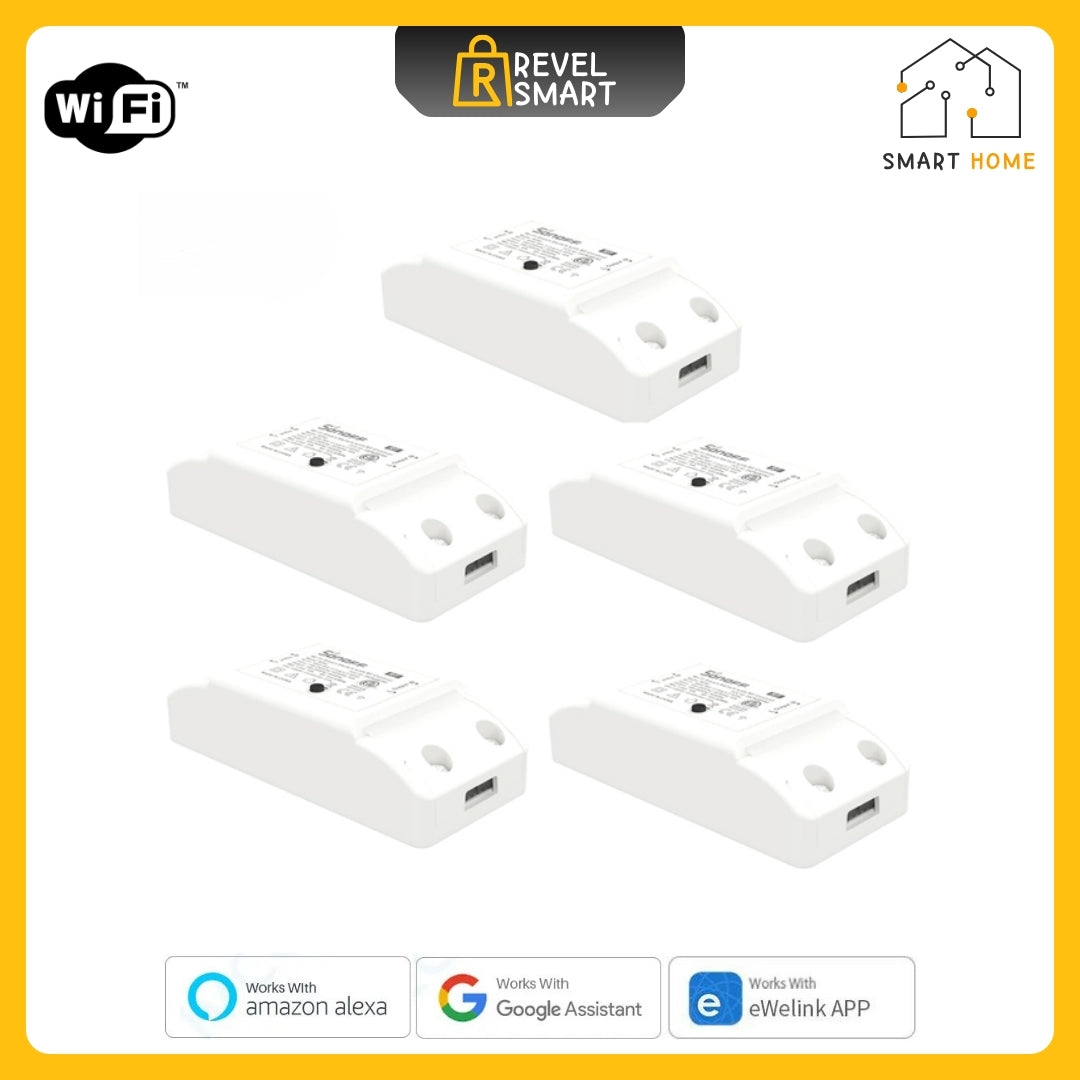 Module WiFi Smart, From SONOFF, RFR2 version, maxload 10A, Support 433MHz, Support RM433R2, 5 pieces