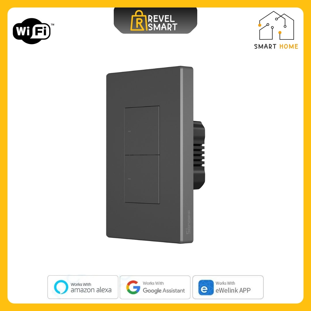 Smart Wall Switch, From SONOFF, M5 version, Supports WIFI, Maxload 10A