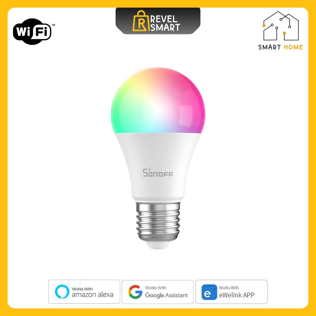 إضاءة ذكية بتقنية Wi-Fi، إصدار B05-BL-A19، مصباح E26، LED، RGBCW، من SONOFF