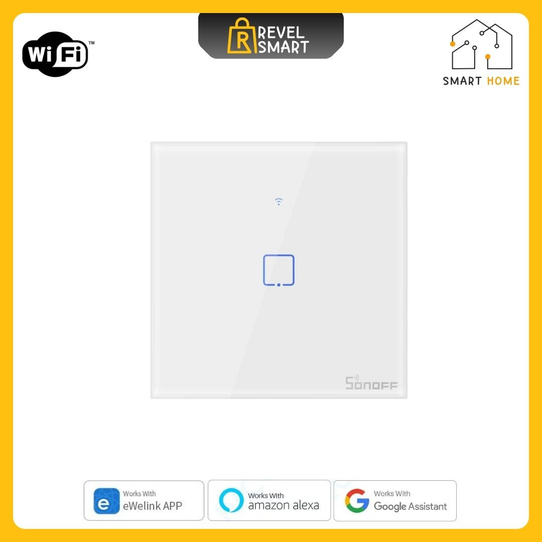 Smart Wall Light Switches, From SONOFF, T1 version, Supports WIFI, maxload 480W