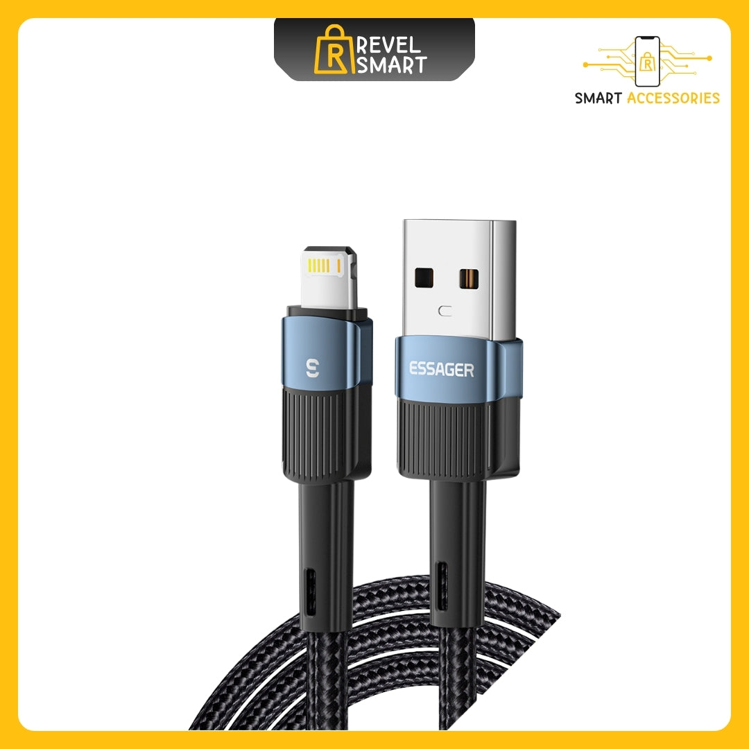 كابل شحن USB A إلى Lightning من Essager، اللون أزرق