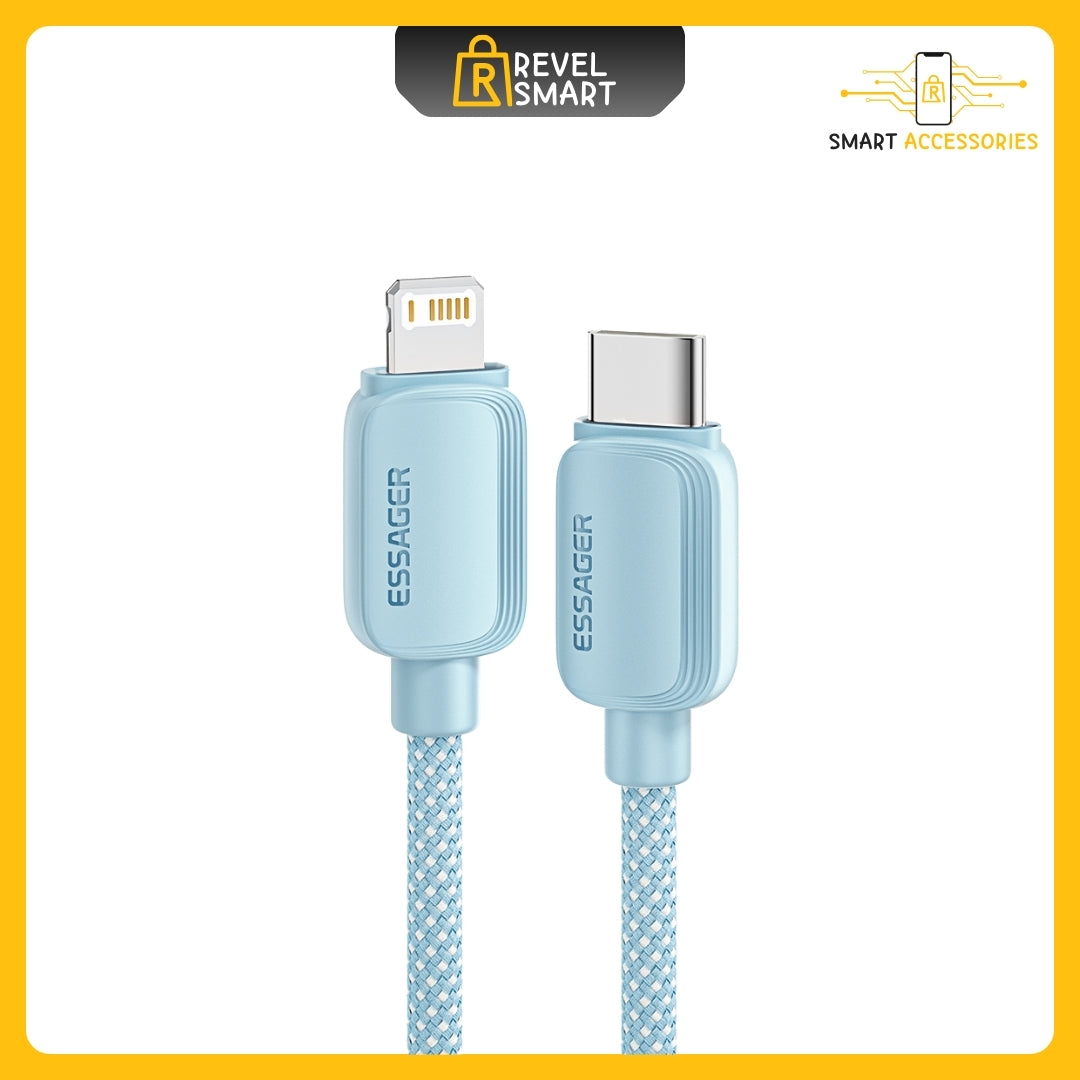 Charge Cable Type C To Lightning, From Essager, Color BLUE, 29W