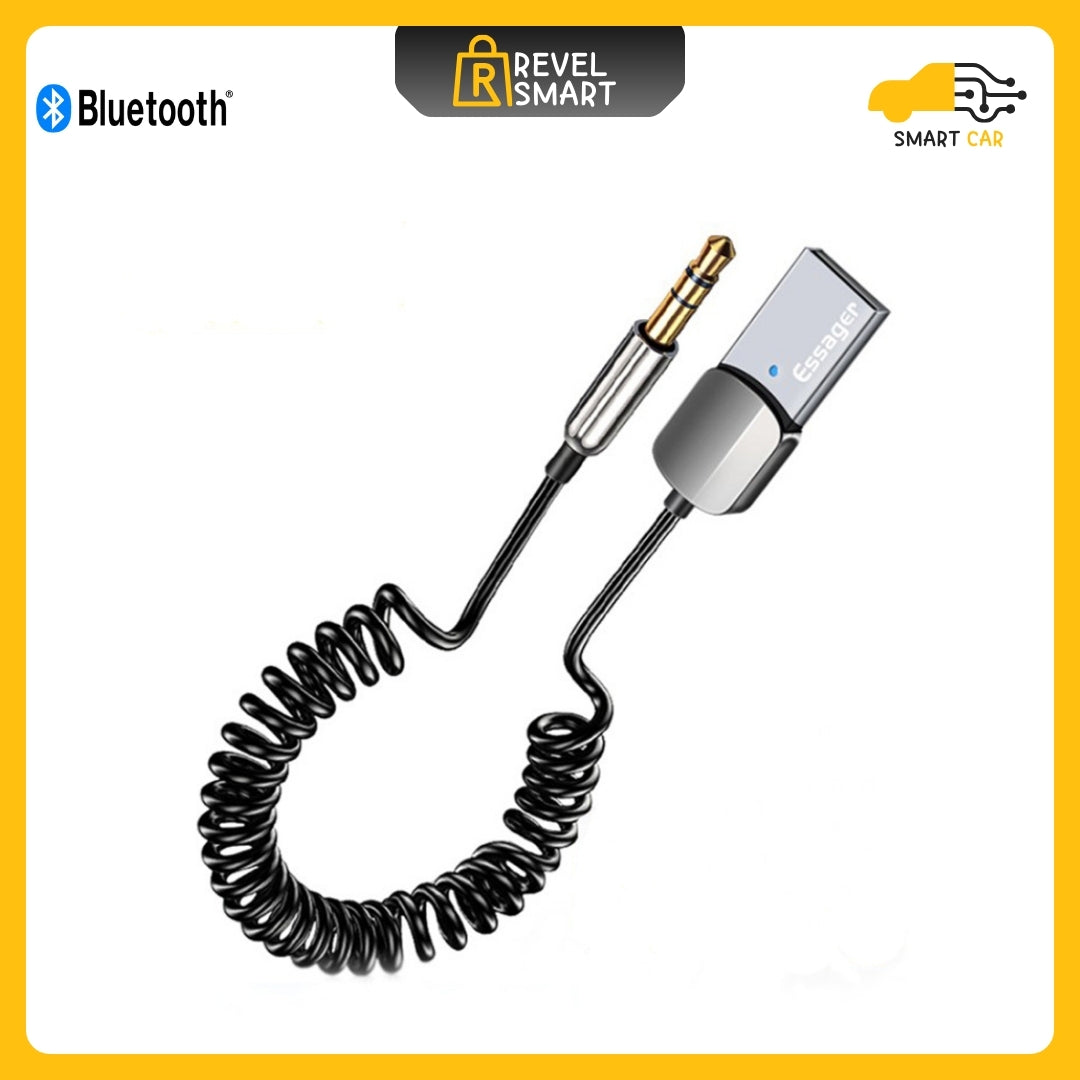 Car Bluetooth, From Essager, Supports Bluetooth 5.0, Version EB01, Colour Black