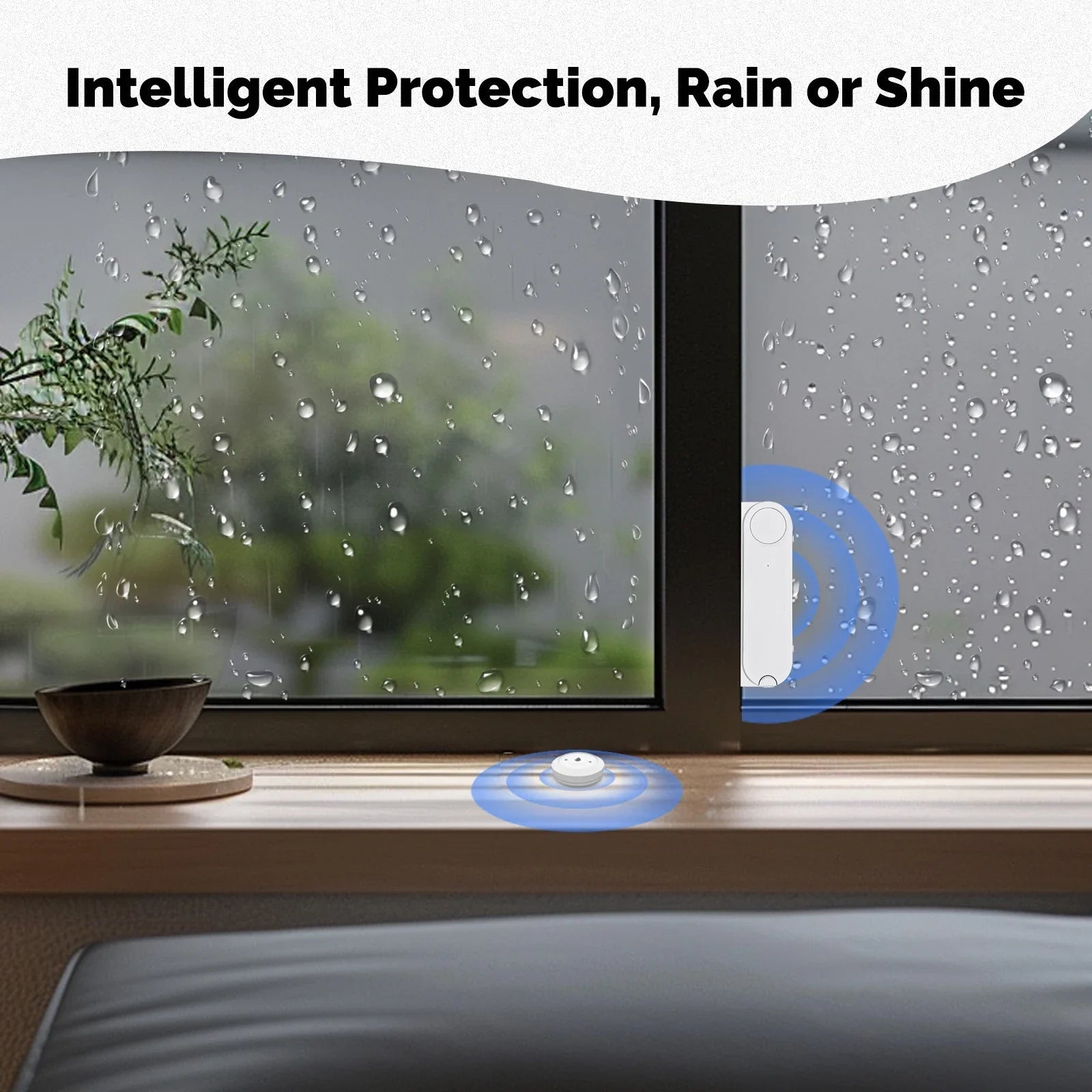 MOES Tuya ZigBee Water Leak Sensor – IP66 Flood Detector Alarm (CR2032) - Revel Smart
