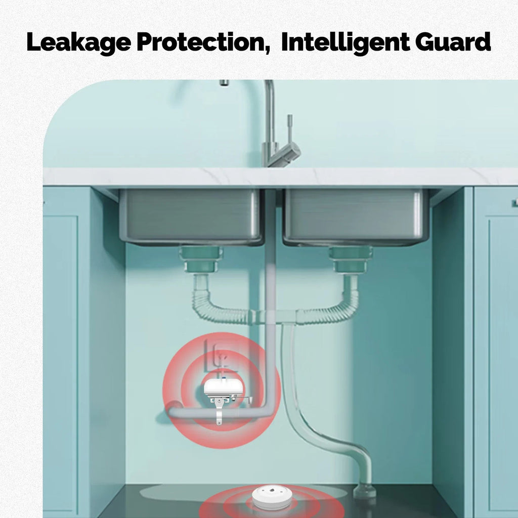 MOES Tuya ZigBee Water Leak Sensor – IP66 Flood Detector Alarm (CR2032) - Revel Smart