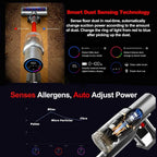 Smart Cordless Stick Vacuum Cleaner with Advanced Dust Detection and Touchscreen – VC205 - Revel Smart
