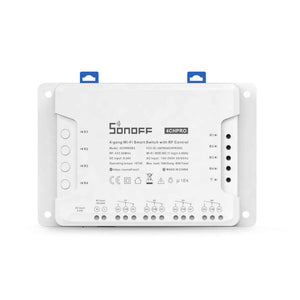 SONOFF 4CH PRO R3 WiFi & RF Smart Light Switch – 4 Gang Remote Control Module, Works with Alexa & Google Home - Revel Smart