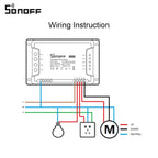 Sonoff 4CH R3 Wi - Fi Smart Switch - 4 Gang Remote Control - Revel Smart
