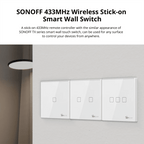 SONOFF 86 Type RF Remote Controller – 433MHz Stick - On Wireless Wall Switch - Revel Smart