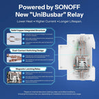SONOFF BASIC-1GSP DIN Rail Smart Switch – Matter Wi-Fi, 32A, Energy Monitoring, Overload Protection, Double Pole, Alexa Google Apple Home - Revel Smart