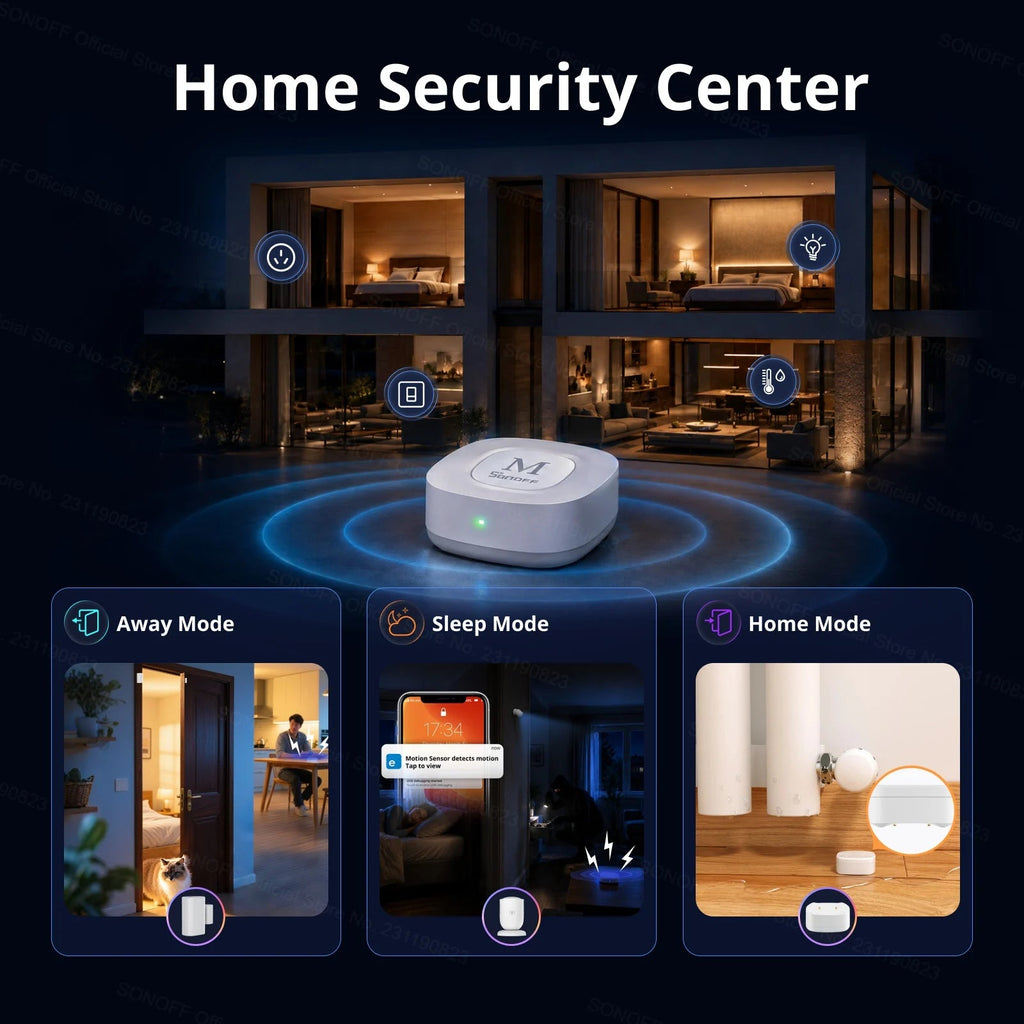 SONOFF Bridge Max Bridge-M Zigbee Gateway – Matter Bridge for Apple Home, Alexa & Google Home, Local Web Console, 128 Devices - Revel Smart
