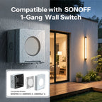SONOFF EWPB IP65 Outdoor Waterproof Box – Flame-Retardant PC Cover for Fusion Series Wall Switches & Sockets - Revel Smart