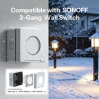 SONOFF EWPB IP65 Outdoor Waterproof Box – Flame-Retardant PC Cover for Fusion Series Wall Switches & Sockets - Revel Smart
