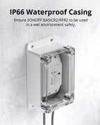SONOFF IP66 Waterproof Junction Box – Dustproof & Weatherproof Enclosure for SONOFF Smart Switches - Revel Smart