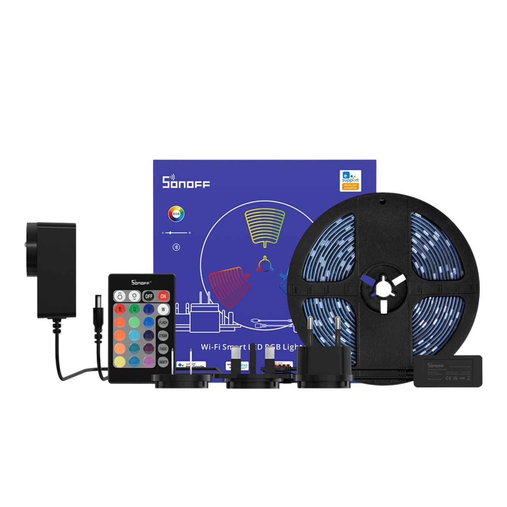 SONOFF L2 Smart RGB LED Light Strip – 2M Waterproof Bluetooth & Wi - Fi Control, Works with Alexa & Google Assistant - Revel Smart