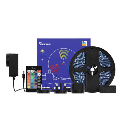 SONOFF L2 Smart RGB LED Light Strip – 5M Waterproof Bluetooth & Wi - Fi Control, Works with Alexa & Google Assistant - Revel Smart