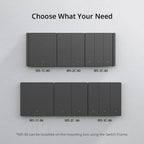 SONOFF M5 Matter 86 Smart Wall Switch – Multi - Gang Smart Touch Switch with eWeLink Remote, Matter Certified, Voice & App Control - Revel Smart