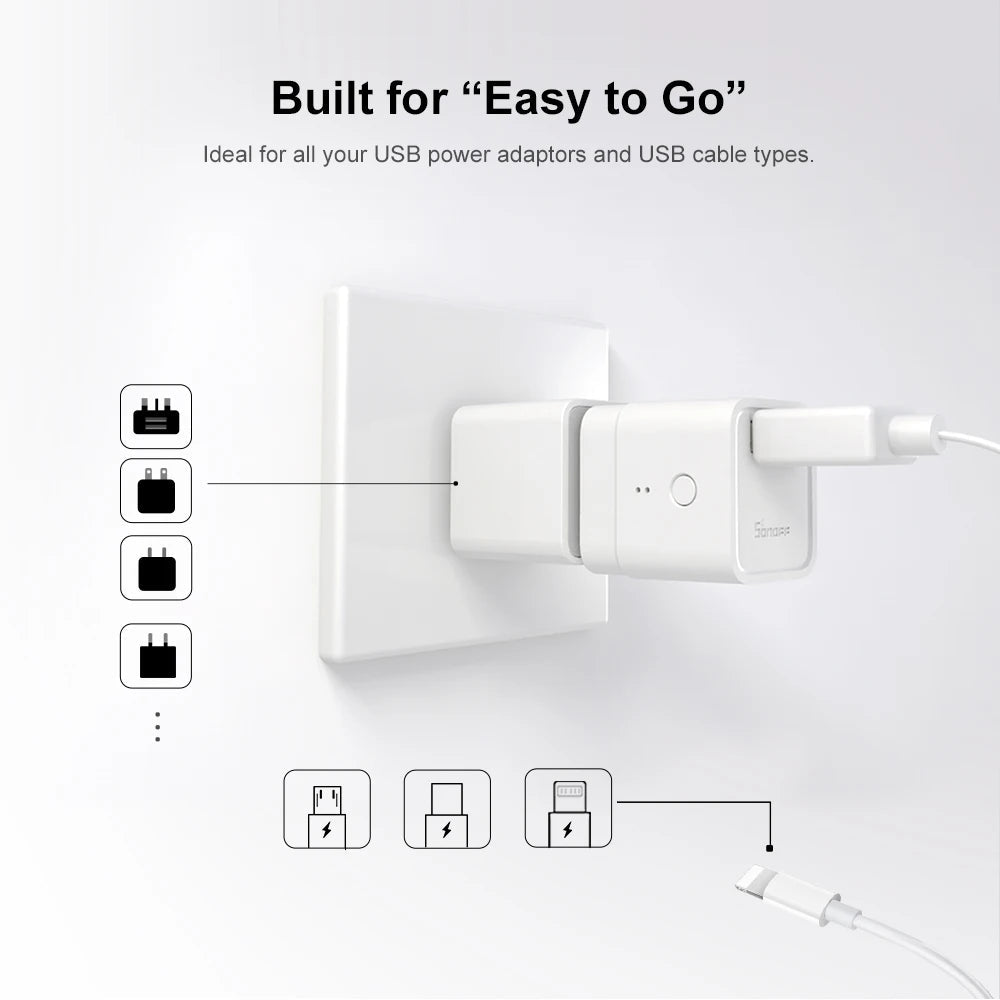 SONOFF Micro USB Smart Adaptor – 5V WiFi USB Power Switch with Alexa & Google Home - Revel Smart