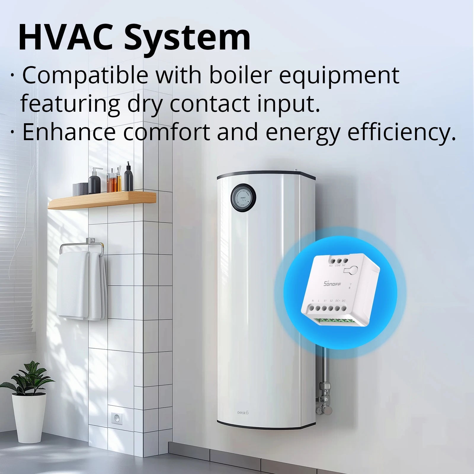 SONOFF MINI - D WiFi Smart Switch – Dry Contact Relay with Matter Support - Revel Smart
