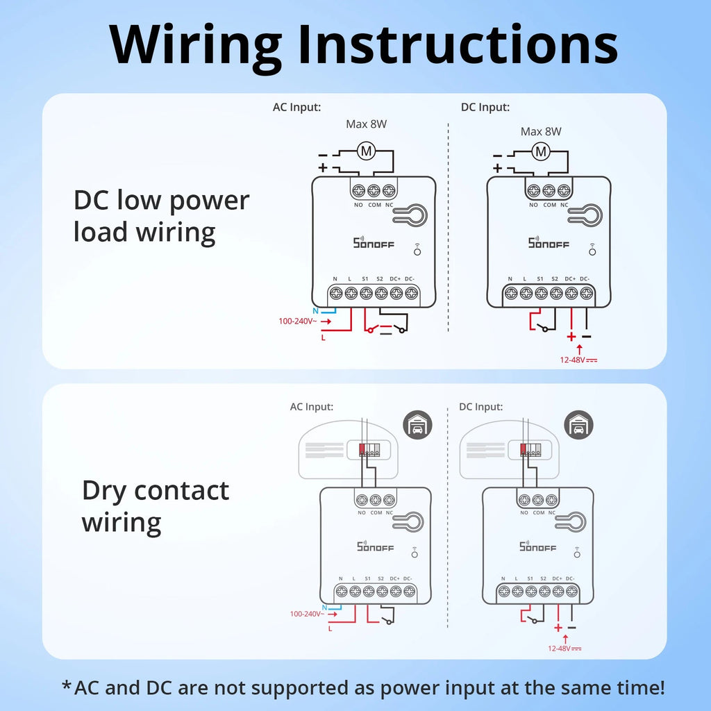SONOFF MINI - D WiFi Smart Switch – Dry Contact Relay with Matter Support - Revel Smart