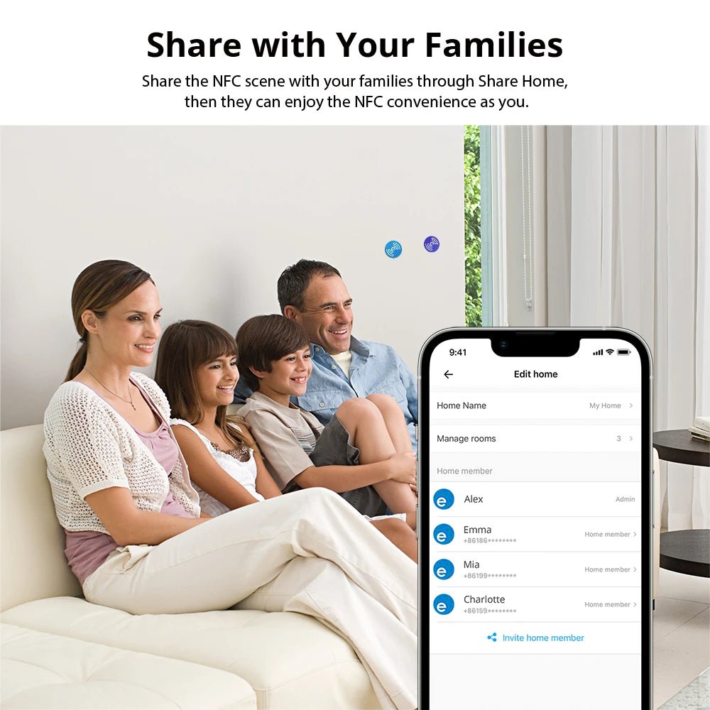 SONOFF NFC Smart Tag for Instant Automation and Smart Scene Control - Revel Smart