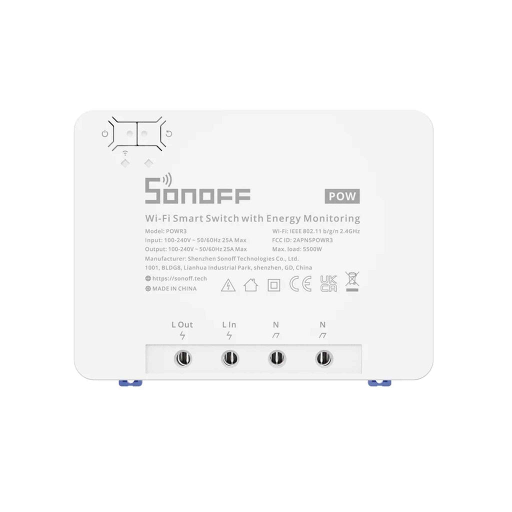 SONOFF POWR3 WiFi Smart Switch with Power Metering & Overload Protection - Revel Smart