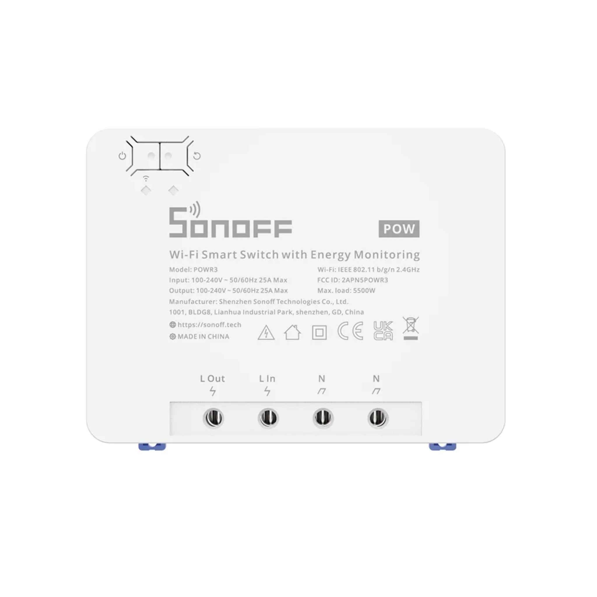 SONOFF POWR3 WiFi Smart Switch with Power Metering & Overload Protection - Revel Smart