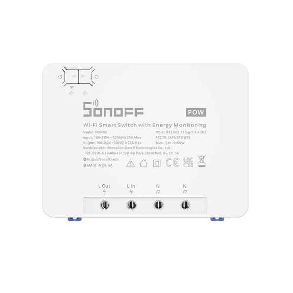 SONOFF POWR3 WiFi Smart Switch with Power Metering & Overload Protection - Revel Smart