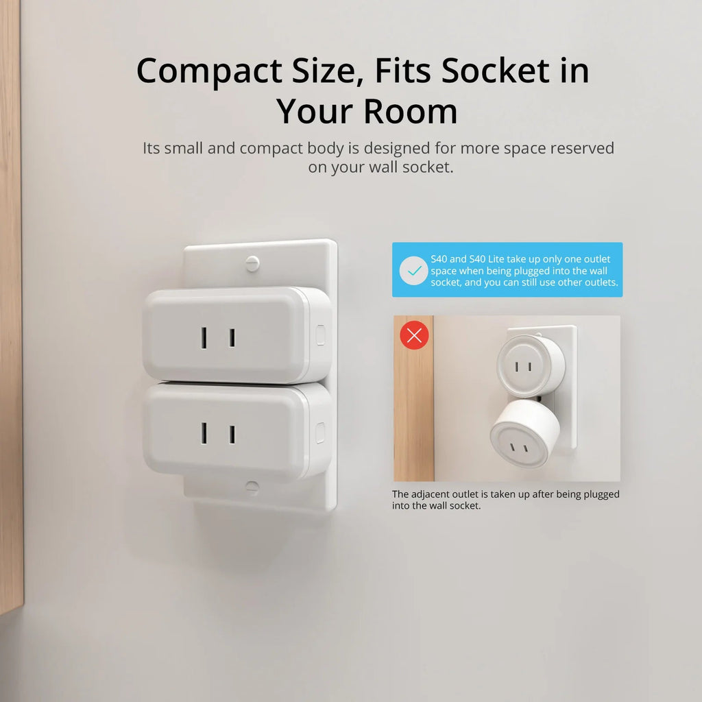 SONOFF S40 Lite Type A WiFi Smart Plug - Revel Smart