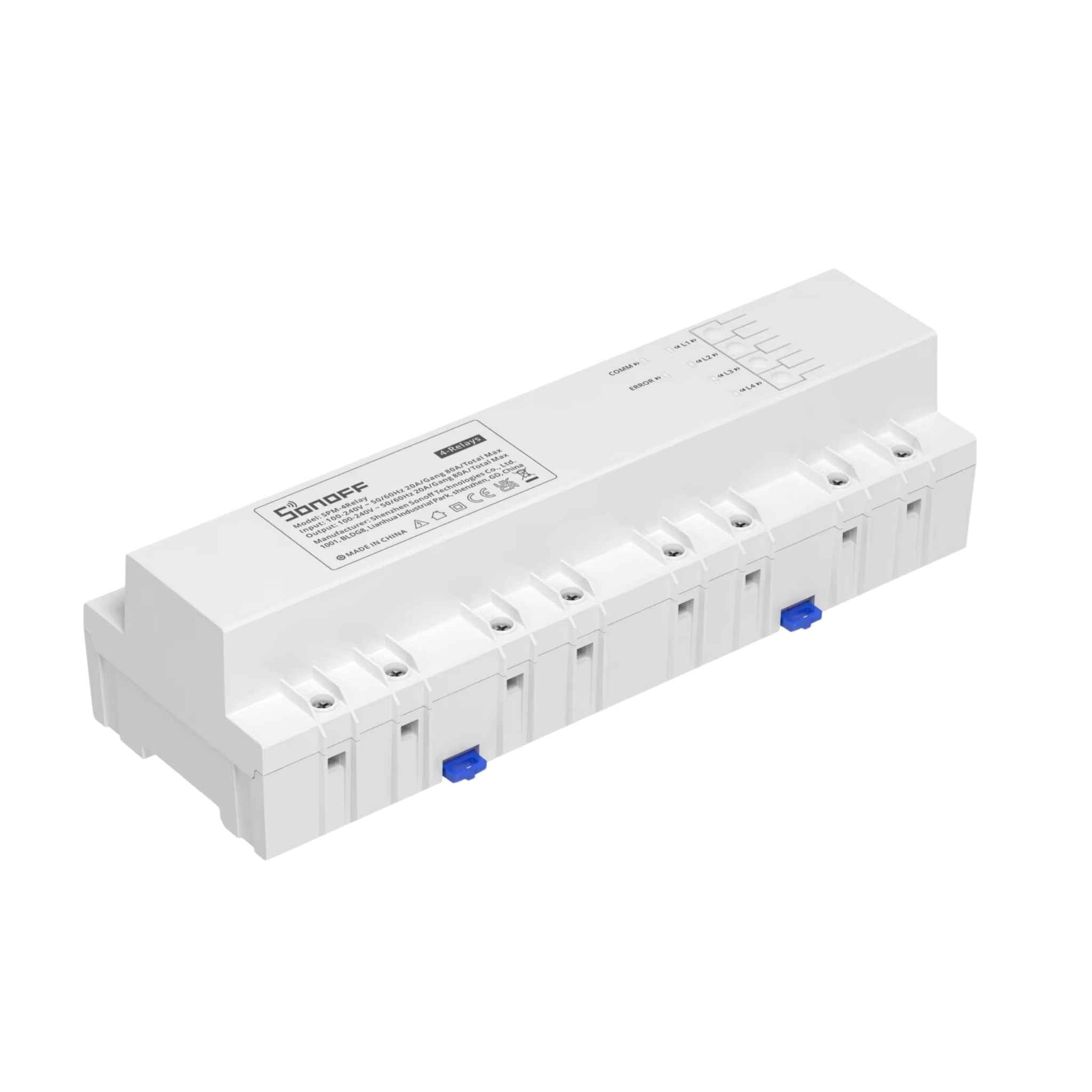 SONOFF Smart Stackable Power Meter - 20A/Gang Energy Monitoring & Overload Protection - Revel Smart