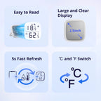 SONOFF SNZB - 02D Zigbee LCD Smart Temperature & Humidity Sensor - Revel Smart