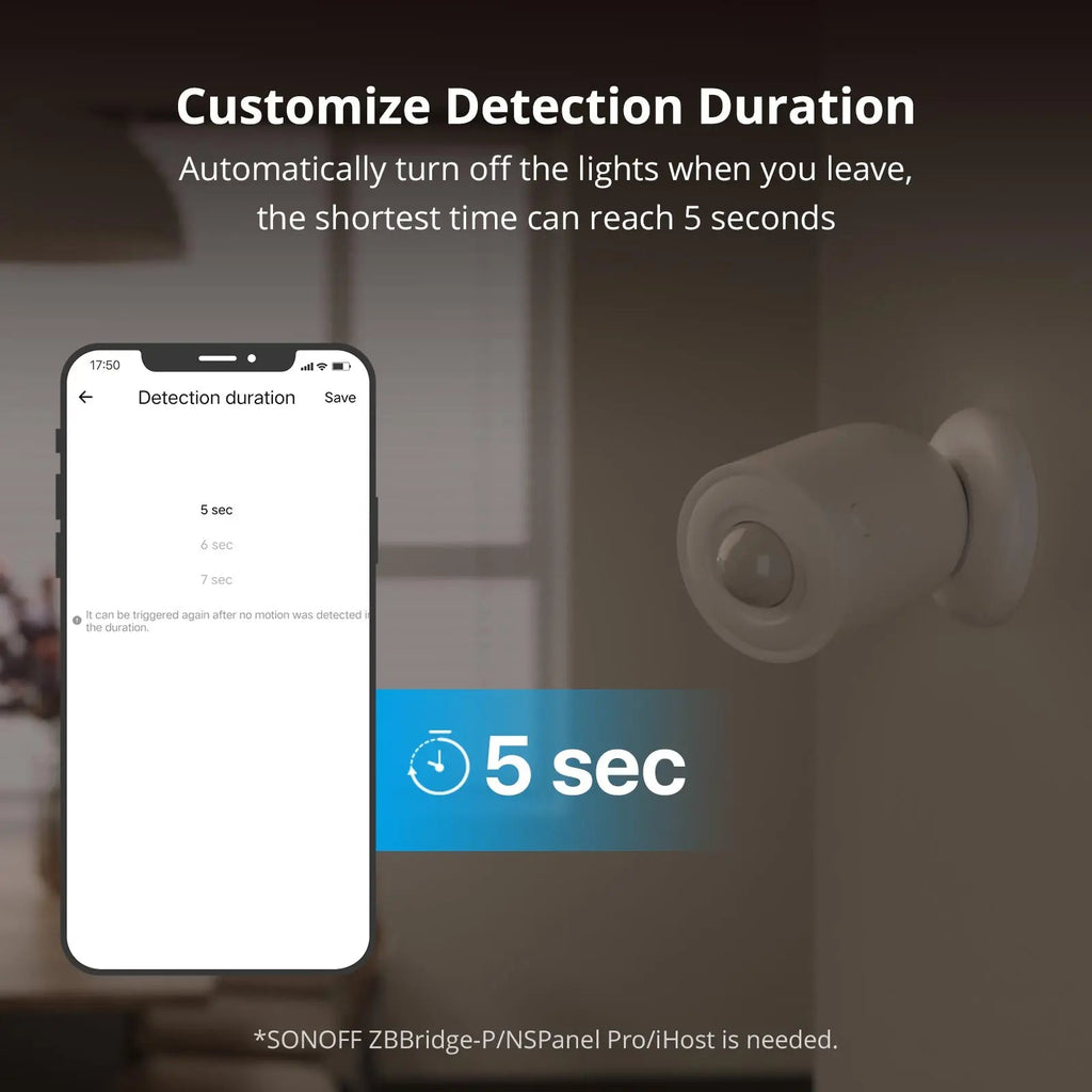 SONOFF SNZB - 03P ZigBee Motion Detector Sensor - Revel Smart