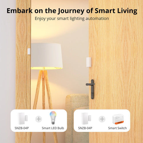 SONOFF SNZB - 04P Zigbee Door/Window Sensor with Tamper Alert - Revel Smart