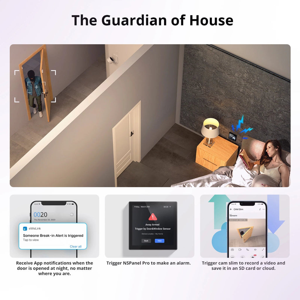 SONOFF SNZB - 04P Zigbee Door/Window Sensor with Tamper Alert - Revel Smart