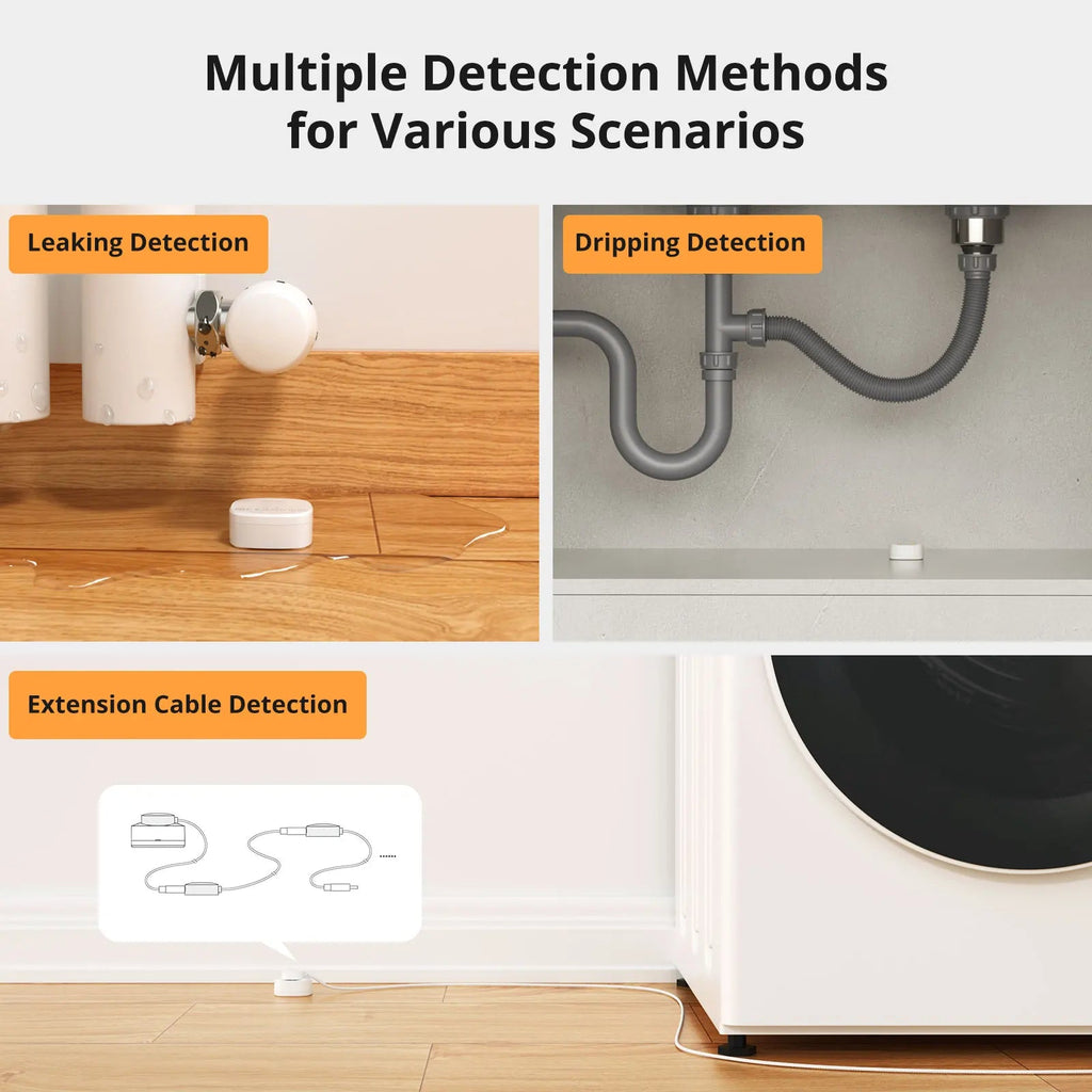 SONOFF SNZB - 05P Zigbee Water Leak Sensor with Detection Cable - Revel Smart