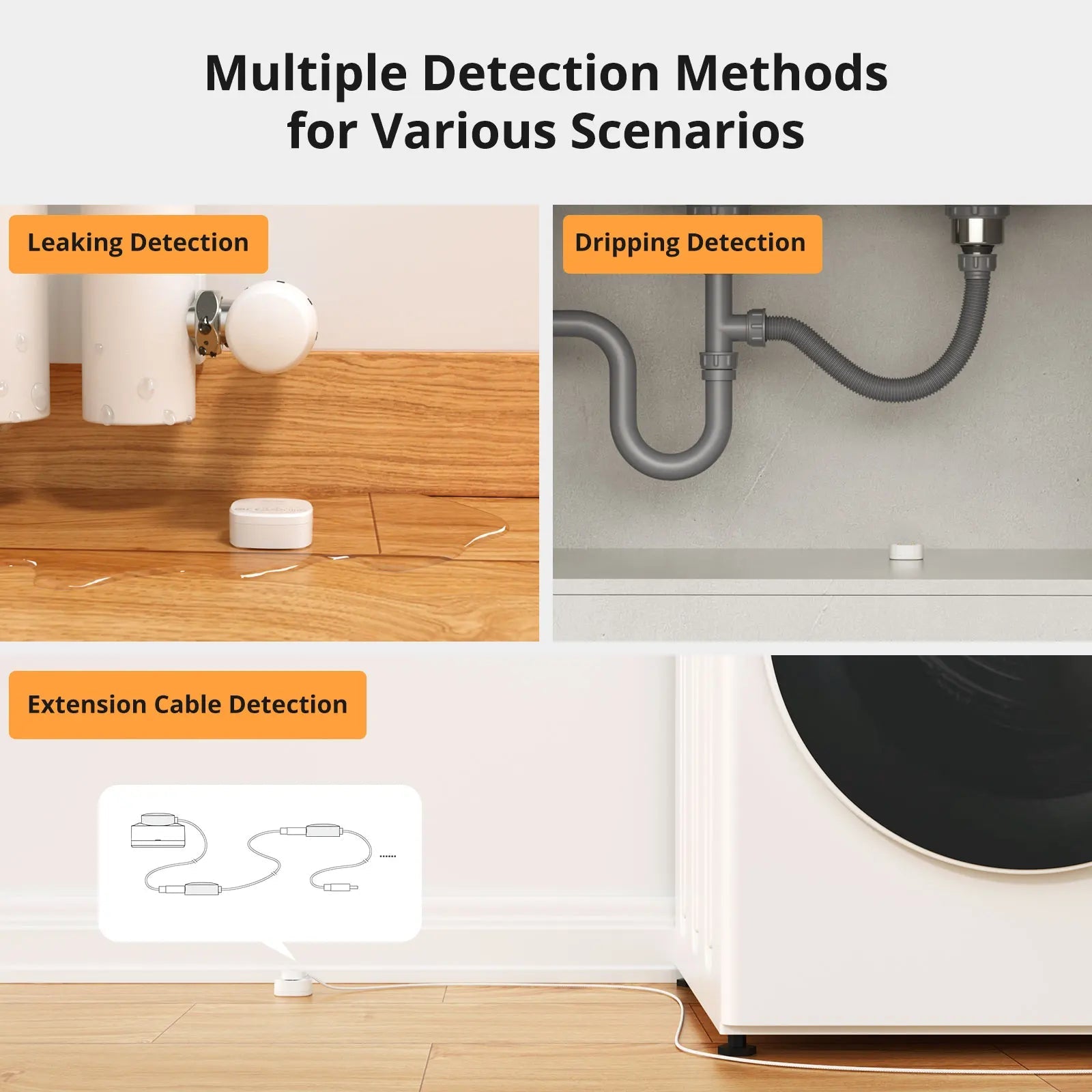 SONOFF SNZB - 05P Zigbee Water Leak Sensor with Detection Cable - Revel Smart