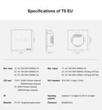SONOFF T0EU WiFi Smart Wall Switch | Touch Control & Voice Control - Revel Smart