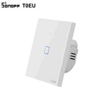 SONOFF T0EU WiFi Smart Wall Switch | Touch Control & Voice Control - Revel Smart