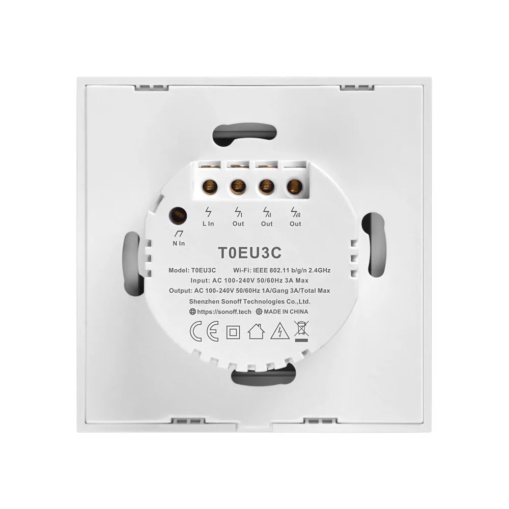 SONOFF T0EU WiFi Smart Wall Touch Switch - Revel Smart