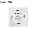 SONOFF T1EU TX Smart WiFi Touch Wall Light Switch – EU Style, Voice & RF Control - Revel Smart