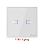 SONOFF T2EU TX Smart WiFi Touch Wall Light Switch – with RF & Voice Control - Revel Smart