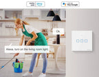 SONOFF T2EU TX Smart WiFi Touch Wall Light Switch – with RF & Voice Control - Revel Smart