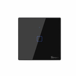 SONOFF T3EU TX Smart WiFi Wall Touch Switch – Black with Border, Remote & Voice Control - Revel Smart
