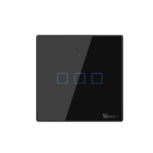 SONOFF T3UK TX Smart WiFi Wall Touch Switch Black - Revel Smart