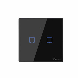 SONOFF T3UK TX Smart WiFi Wall Touch Switch Black - Revel Smart