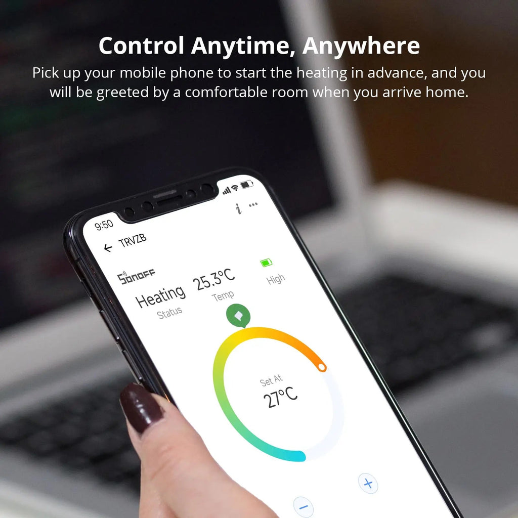 SONOFF TRVZB Zigbee Thermostatic Radiator Valve – Smart Heating Control via eWeLink App, Voice & Zigbee 3.0 - Revel Smart