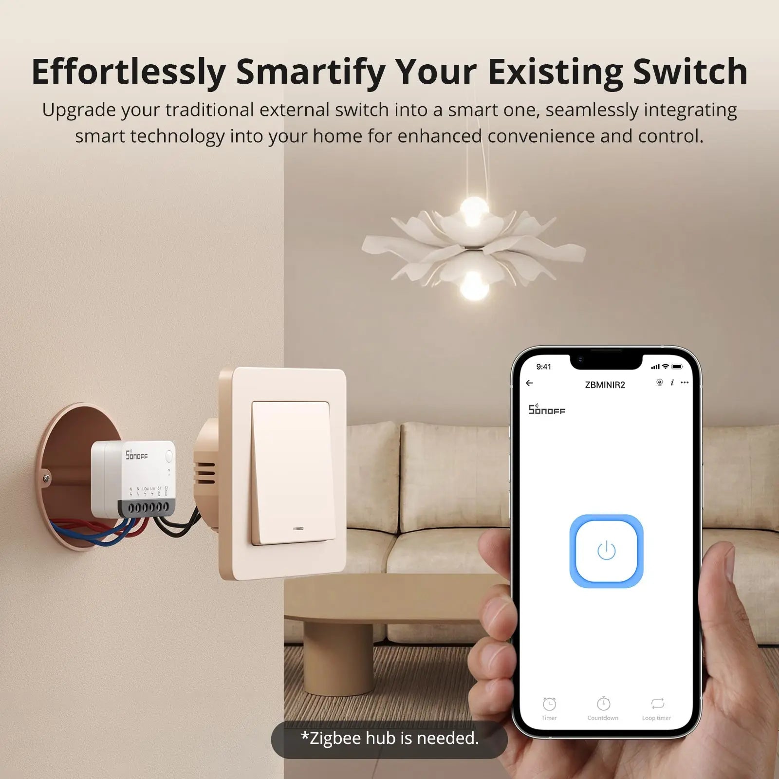 SONOFF ZBMINIR2 Zigbee 3.0 Smart External Switch Control Module - Revel Smart