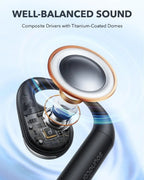 Soundcore AeroFit Open - Ear Earbuds | 42H Playtime, Bluetooth 5.3, Calm White - Revel Smart
