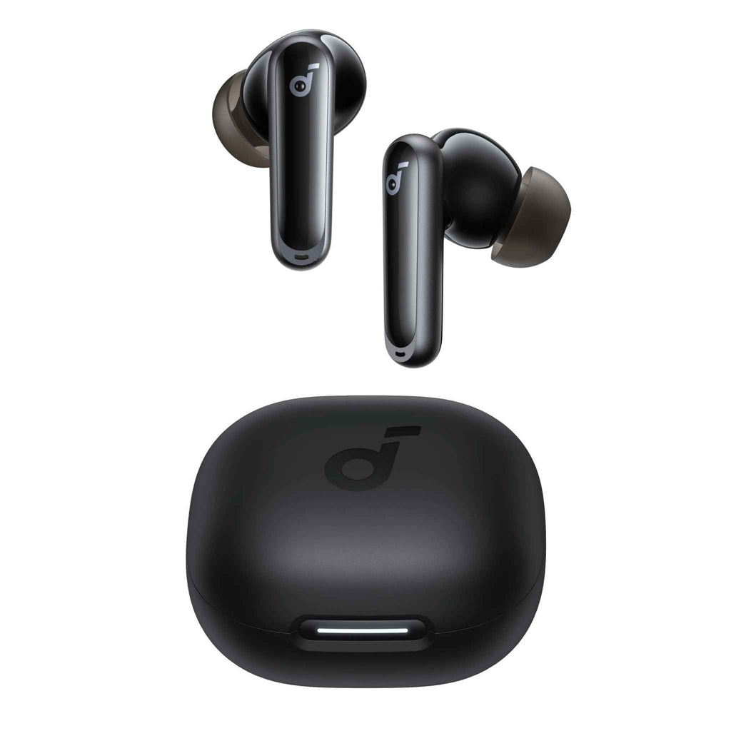 Soundcore by Anker P40i ANC Wireless Earbuds, 60H Playtime, Bluetooth 5.3 with 2 - in - 1 Stand Charging Case, 11mm Drivers, AI 6 - Mic Calls, IPX5, Black - Revel Smart