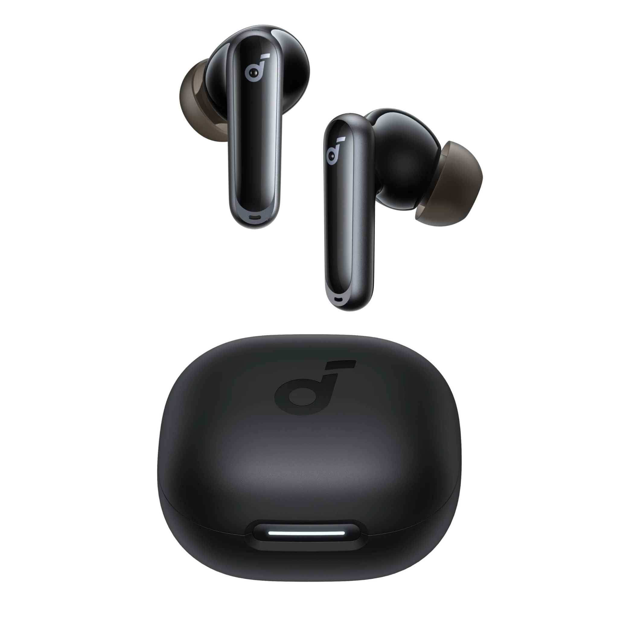 Soundcore by Anker P40i ANC Wireless Earbuds, 60H Playtime, Bluetooth 5.3 with 2 - in - 1 Stand Charging Case, 11mm Drivers, AI 6 - Mic Calls, IPX5, Black - Revel Smart
